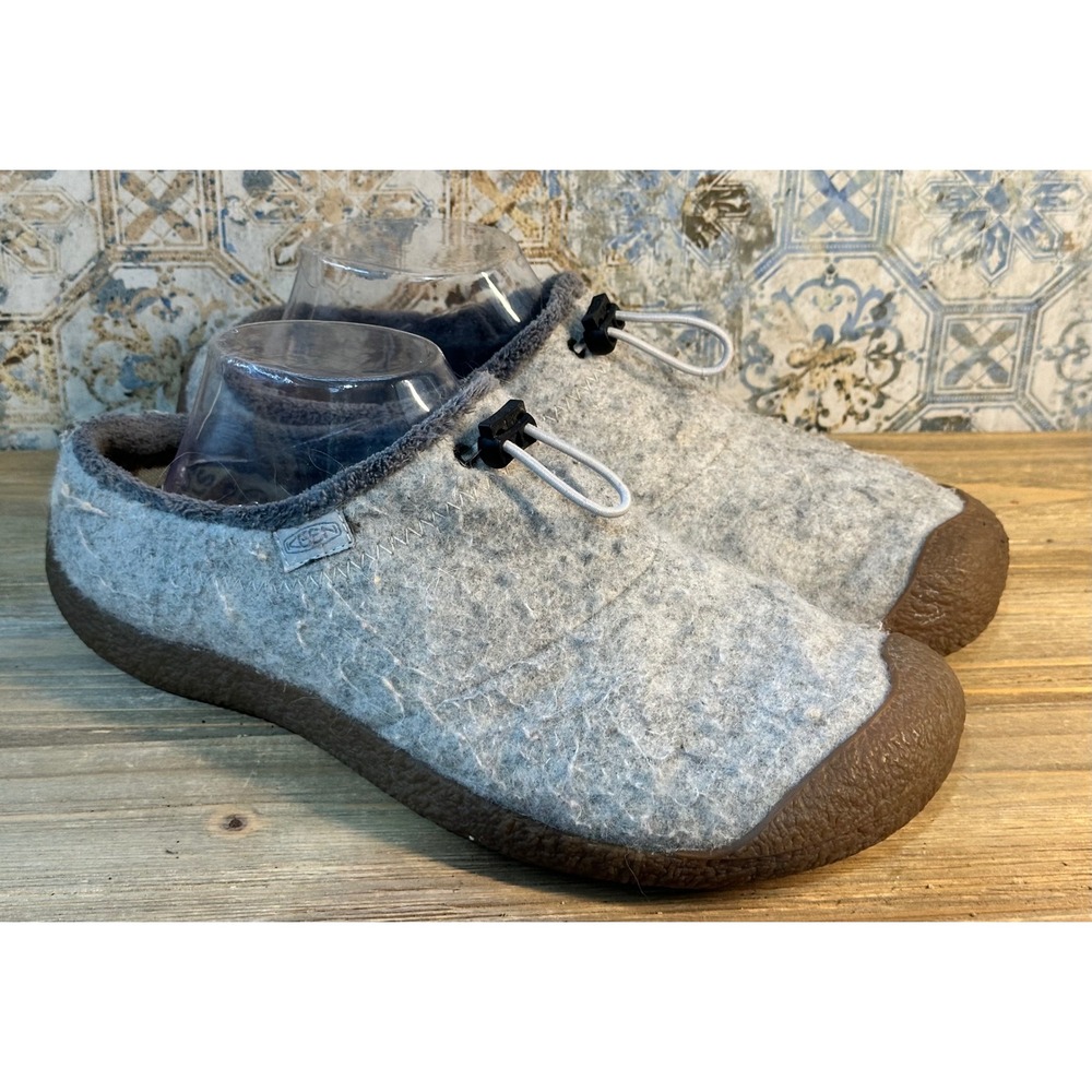 KEEN Howser Felted Wool Clog Slippers Womens Size 11 Grey